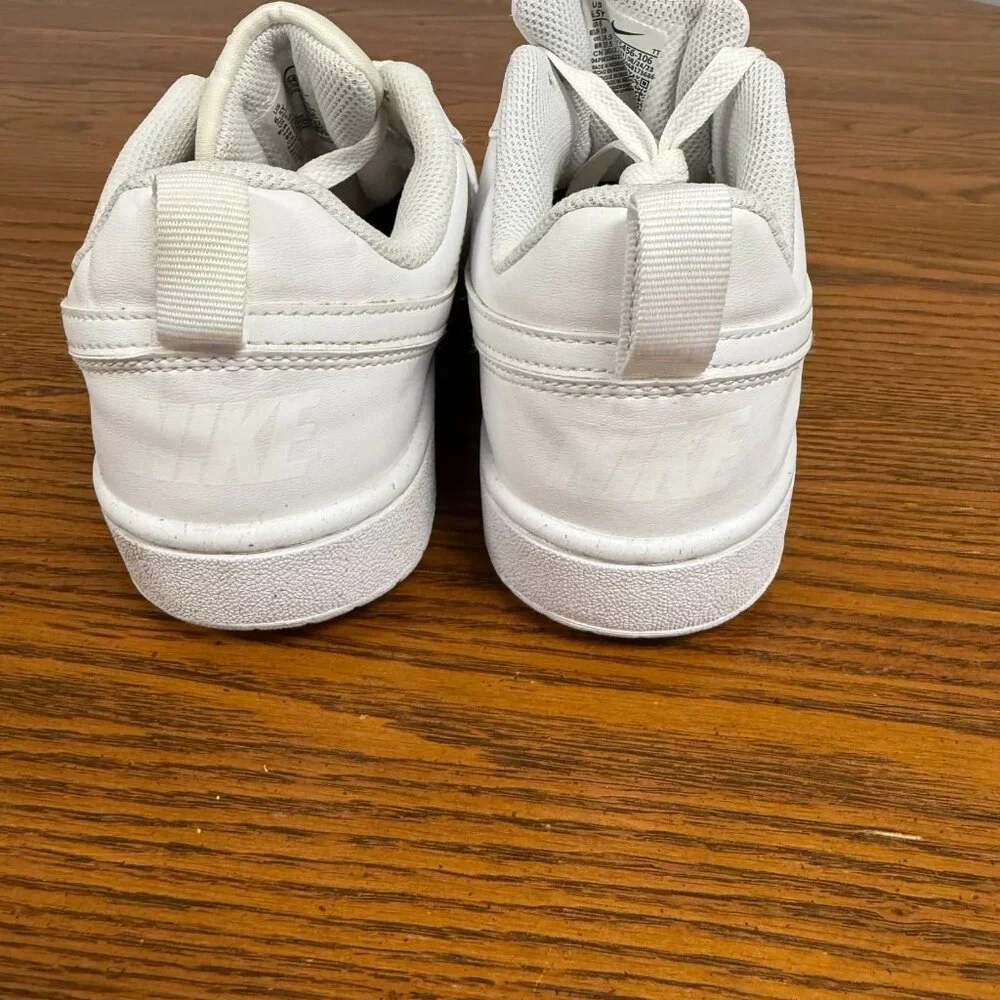 Nike Court Borough Low‎ 2 Sneakers, White, Size 6.5Y - Picture 3 of 8